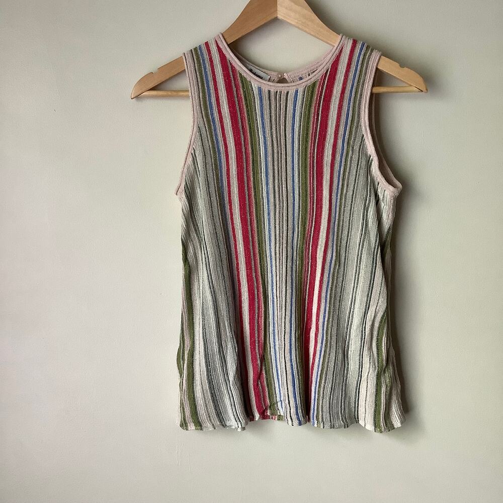 Tommy Bahama Womens Shimmery Vista Sol Tank Sweater Size XS